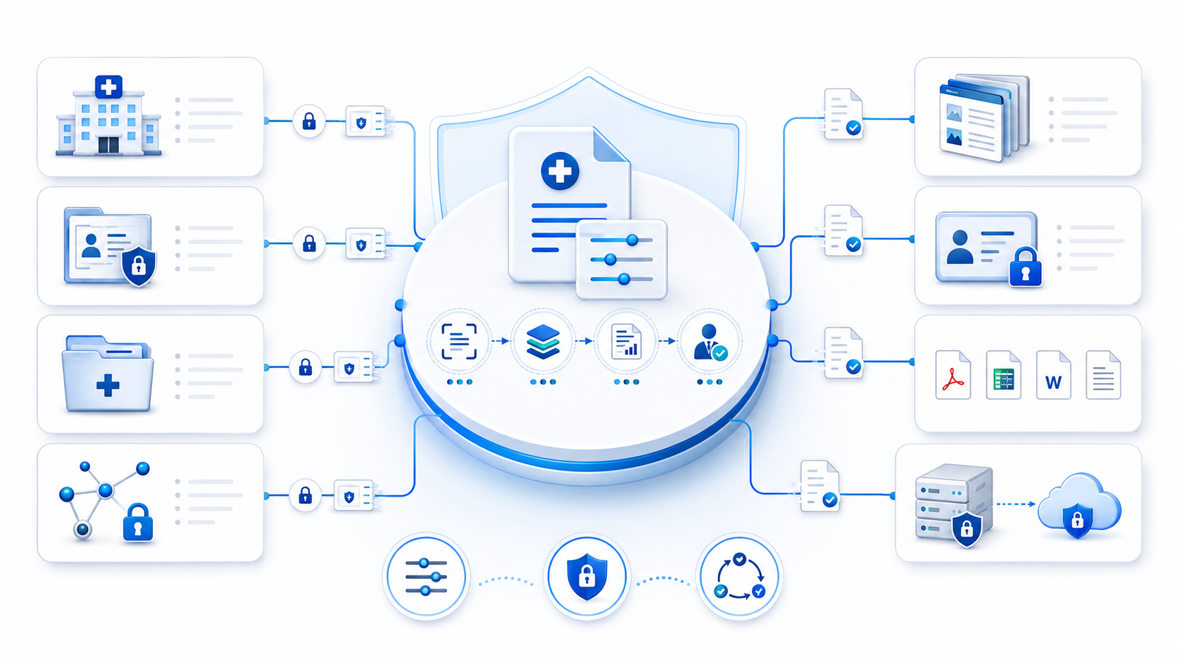 MediCR connected healthcare workflow integrations